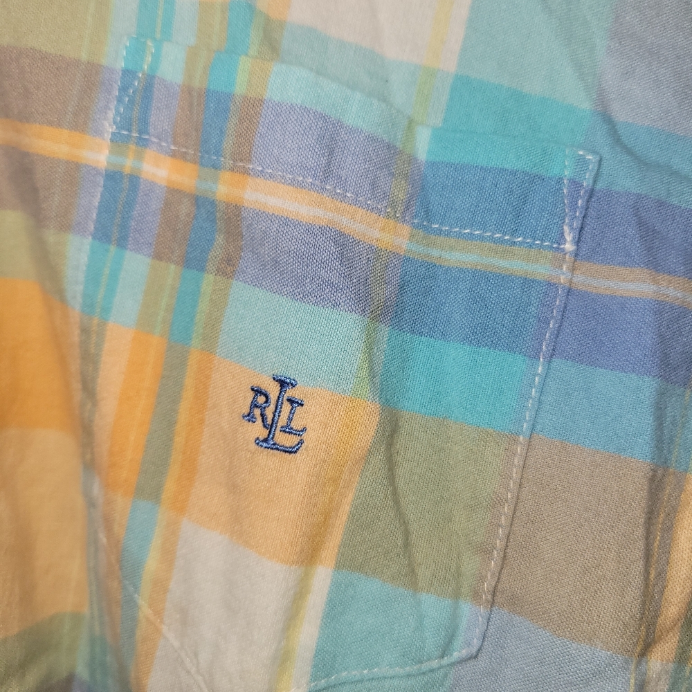 LRL Ralph Lauren Button Down Shirt Blouse - Picture 2 of 4